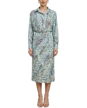 Esea Shirt Dress - Blue