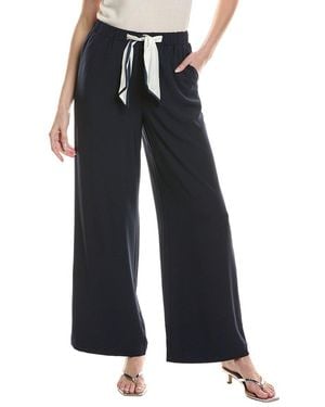 Cece Straight Leg Contrast Pant - Blue