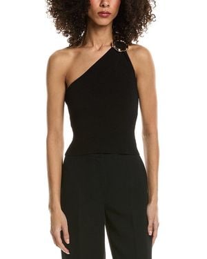 Jonathan Simkhai Fenix One Shoulder Top - Black