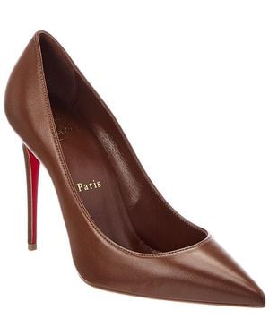 Christian Louboutin 100 Leather Pump - Brown