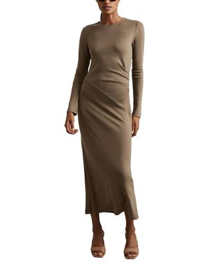 Reiss Sloane Crew Jersey Wool Dress - Multicolour