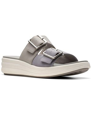Clarks Drift Buckle Sandal - White