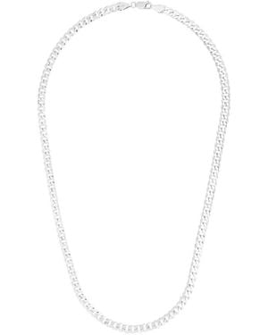 Italian Silver Chain Necklace - White