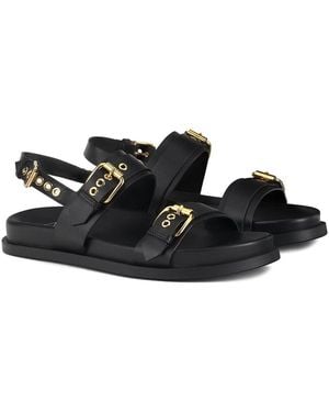 Agl Attilio Giusti Leombruni Cristina Leather Sandal - Black