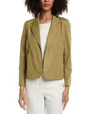 Lafayette 148 New York Cropped Boyfriend Blazer - Green