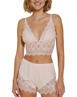 Cosabella Allure Sleep Cami Boxer Pyjama Set - White