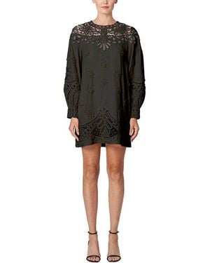 Carolina Herrera Puff Sleeve Mini Dress - Black