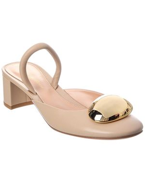 Gianvito Rossi Sphera 45 Leather Pump - Pink