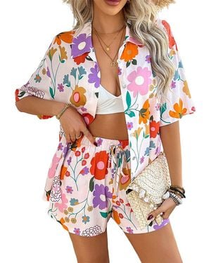 Luna Tuccini Shirt & Short Set - Red