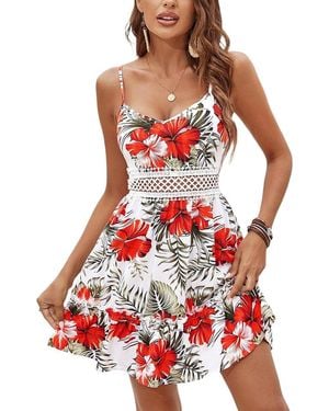 AMINA GLAM Mini Dress - Red
