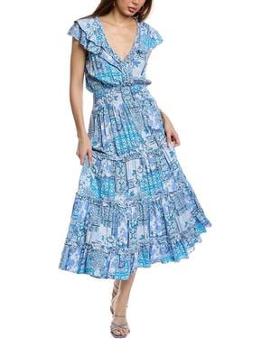 Walker & Wade Brigitte Midi Dress - Blue