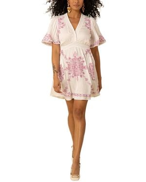 Hale Bob Elora Mini Dress - Natural