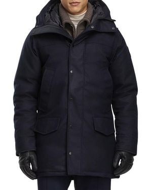Canada Goose Langford Wool-Blend Down Parka - Blue