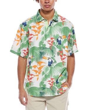 Tommy Bahama Coconut Point Toucan Chats Shirt - Green