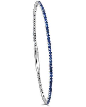 Sabrina Designs 14k 2.25 Ct. Tw. Sapphire Flexible Bangle Bracelet - Blue