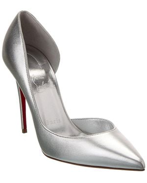 Christian Louboutin Iriza 100 Leather Pump - Grey