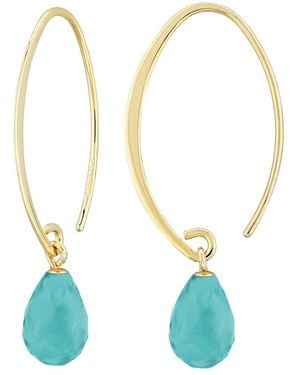 Jane Basch 14k Earrings - Blue