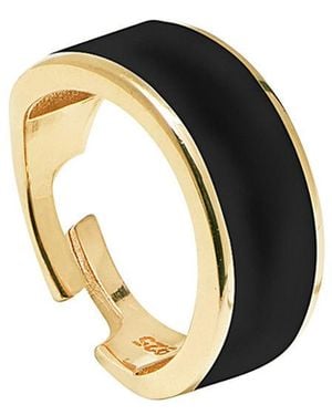 Gabi Rielle Gold Over Silver Ring - Metallic