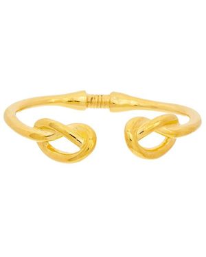Kenneth Jay Lane 24K Plated Cuff Bracelet - Yellow