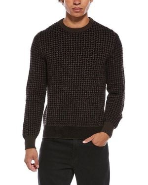 Brioni Silk, Wool, & Cashmere-Blend Crewneck Jumper - Black