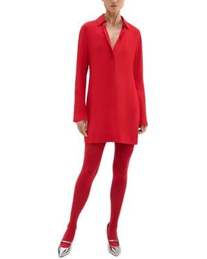 Theory Slim Mini Dress - Red