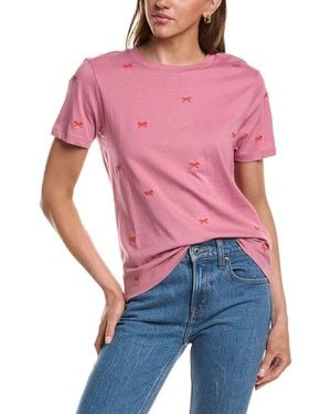 Ichi Ihcamino Crewneck Short Sleeve T-Shirt - Red