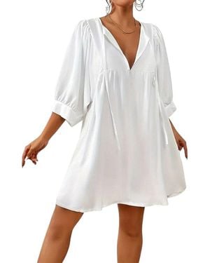 Lily Kim Mini Dress - White