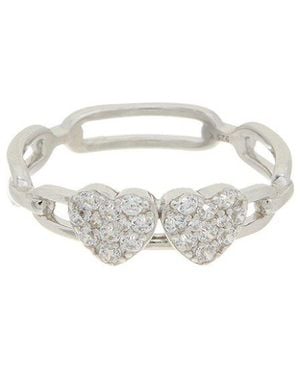 Meshmerise 18K Over Cz Ring - White