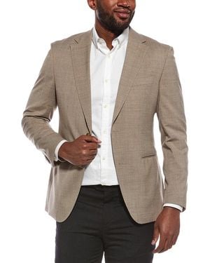 BOSS Slim Fit Wool-Blend Blazer - Natural