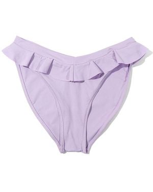 Hanky Panky Swim Ruffle Bikini Top - Purple