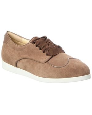 Sarah Flint Suede Trainer - Brown