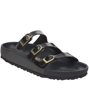 Birkenstock Florida Exquisite Leather Sandal - Black