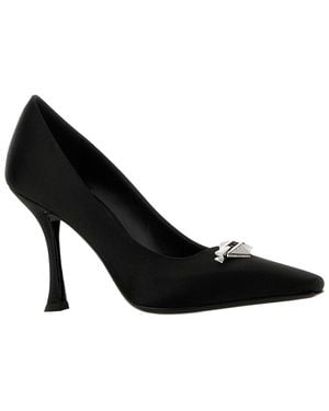 Gucci Jimmy Choo Ryker 90 Satin Pump - Black