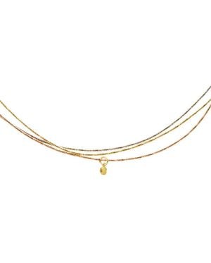 Meshmerise 18K Over 0.03 Ct. Tw. Lab-Grown Diamond Necklace - Natural