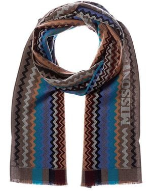 Missoni Wool Scarf - Blue