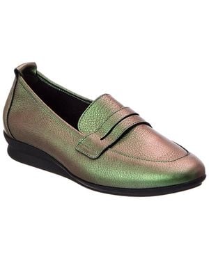 Arche Nasana Leather Loafer - Green