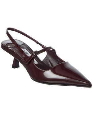 Jimmy Choo Didi 45 Leather Slingback Pump - Brown