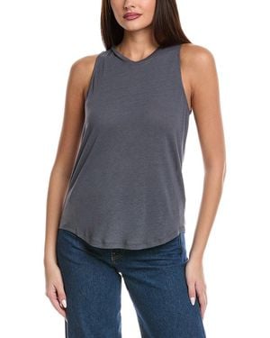Splendid Cady Linen-Blend Tank - Blue