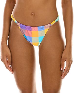 WeWoreWhat Adjustable Ruched Bottom - Orange