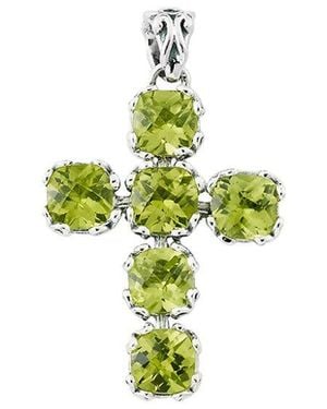 Samuel B. 3.50 Ct. Tw. Peridot Pendant - White
