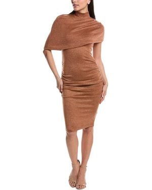 Black Halo Elenor Sheath Dress - Brown