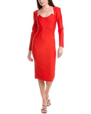 CAMILA BLANCO Midi Dress - Red