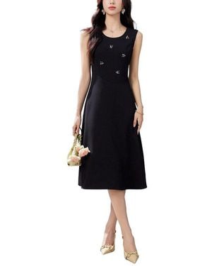 Adelin May Midi Dress - Black