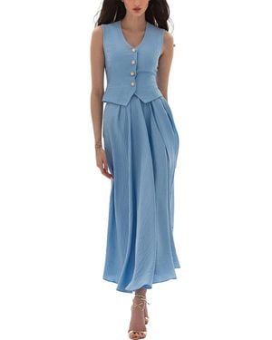 BGL Vest & Skirt Set - Blue