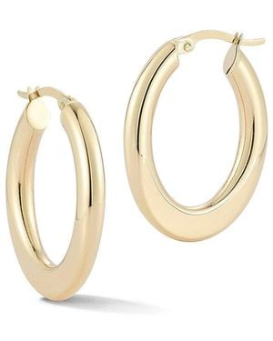 Ember Fine Jewelry 14K Bold Oval Hoop Earrings - Metallic