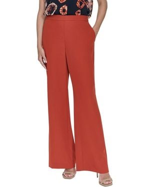 Halston Slim Flare Trouser - Red