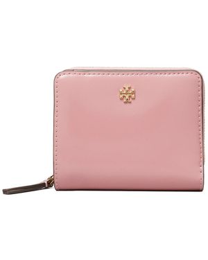 Tory Burch Emerson Patent Mini Wallet - Pink