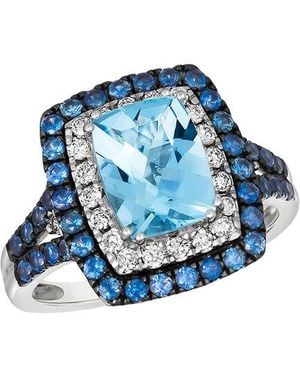 Le Vian Le Vian 14K 2.43 Ct. Tw. Diamond & Aquamarine Ring - Blue