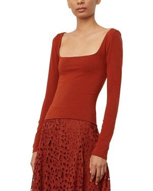 Vince Square Neck Top - Red