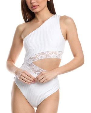 Beach Riot Celine Lace One-Piece - White
